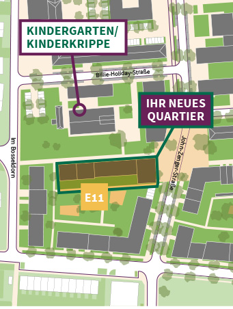 Lageplan Quartier an der John-Zenger-Straße